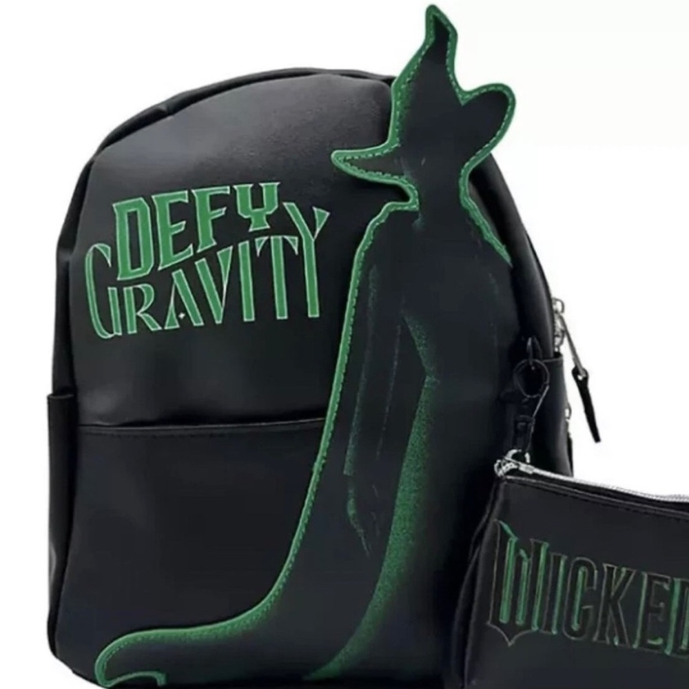 NWOT Wicked Defy Gravity Mini Backpack w Coin Purse, keychain has mark see pics